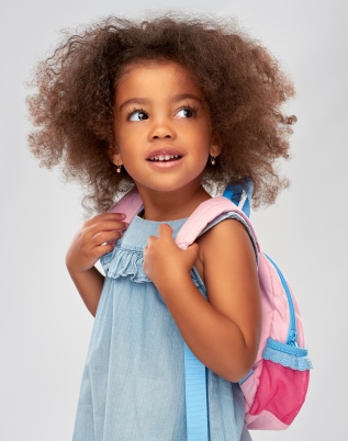 young student with backpack