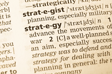 the word strategy in a dictionary