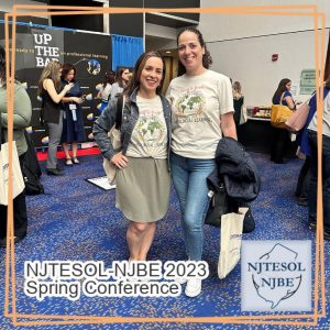 Two women with matching t-shirts