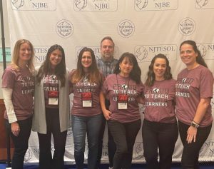 6 teachers with t-shirts: Proud to teach bilingual learners