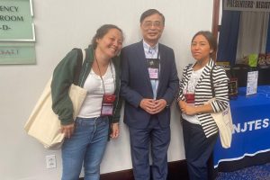 Dr. Wu and two teachers from TCNJ