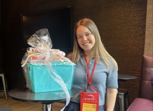 She came she saw she won - raffle winner