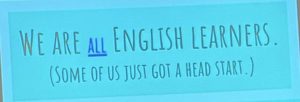 We are all English learners