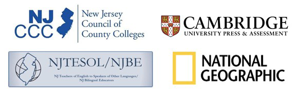 Sponsors - NJ Council of Community Colleges, Cambridge, National Geographic, NJTESOL/NJBE